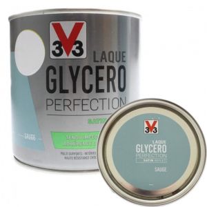 V33 Laque Glycero Sauge Ble 0,5L Bleu