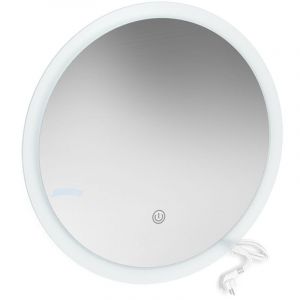 Image de Miroir mural, Blanc, 60 x 60 cm Rond Vicco