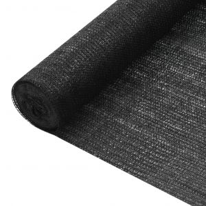 VidaXL Filet brise-vue Noir 1,8x25 m PEHD 75 g/m²