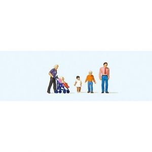 Preiser 10721 Family Outing Package(5) HO Model Figure