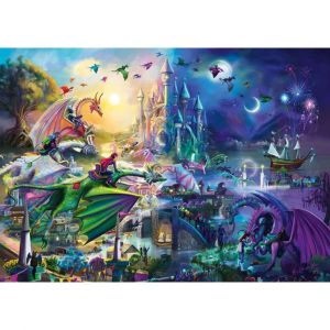 Schmidt Puzzle 1000 pièces : Compétition nocturne de dragons