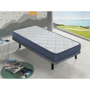 Dormalit Matelas 80X180 LAURA Épaisseur 22 CM Mousse à mémoire de forme 2 faces Eté/hiver Indépendance De Couchage