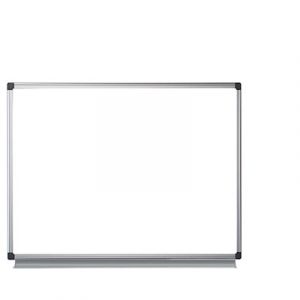 Image de Bi-office Tableau blanc émaillé NF - magnétique - cadre aluminium anodisé - 200 cm x 100 cm