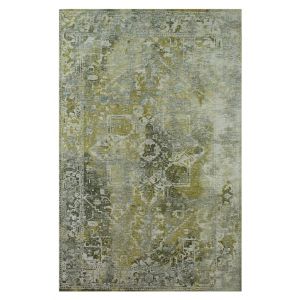 Beneffito - Tapis - Collection Heris Olive - Tapis - Vert - 170x240cm - Tapis à Motifs, Finition Artisanale, Tissage en Belgique - Tapis de Moderne