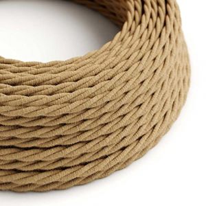 Cavo tessile trecciato 2x0,75 20 mt