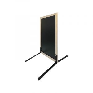 Interface Plv - Panneau trottoir square en bois brut de dimensions 106 x 67 cm
