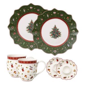 Villeroy & Boch Ensemble pour le petit déjeuner vert mot Toy's Delight