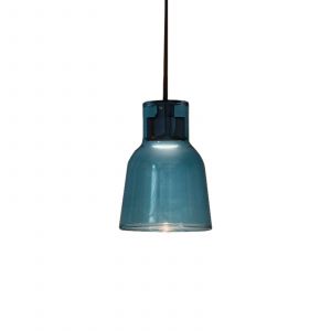 BOVER lampe &agrave; suspension DRIP S/01 (Bleu - Alluminio, ferro, vetro / policarbonato)