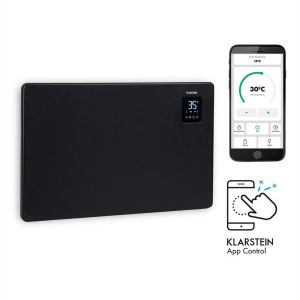 Image de Klarstein Bansin Smart 1500 - Radiateur à convection connecté 1500W, pour 30 m², thermostat, contrôle par application - Noir