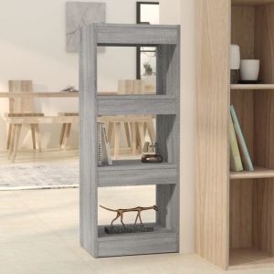 VidaXL Bibliothèque/Séparateur de pièce Sonoma gris 40x30x103 cm