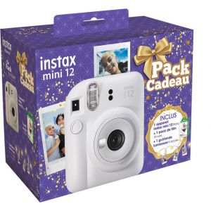 Fujifilm Appareil photo Instantané Mini12White PACK NOEL