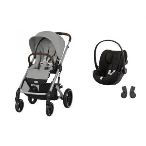 Cybex Poussette DUO Balios S Lux Stone Grey + Cloud G Magic Black