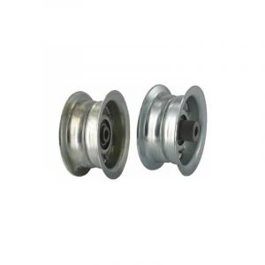 Image de Universel Poulie à gorge plate sur roulement adaptable pour BUNTON - H: 38,1mm, Ø: ext: 89mm, Ø int: 9,5mm