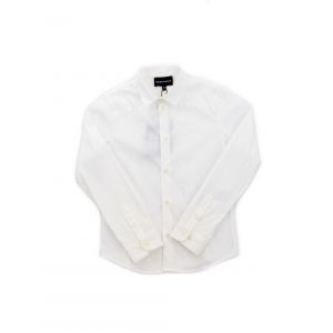 Emporio Armani Chemise droite popeline stretch Blanc Armani Junior