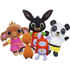 Peluc ros du dessin animé Bing et ses amis Sula Pando Flop Hoppity Voosh