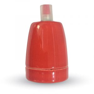 V-TAC Culot porcelaine E27 rouge