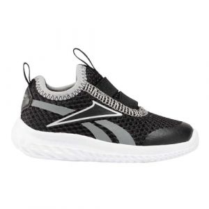 Reebok Rush Runner Slip-on Sneaker, BLACK/GREY3/WHITE, 22 EU
