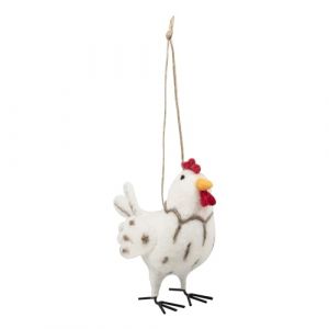 Kit Feutrine Poulet - 9 x 10 cm - Trimits(...) - Blanc