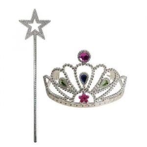 Serre-T&ecirc;te + Baguette De Princesse - 20 - Enfant - Gris