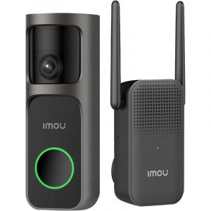 Imou Sonnette Doorbell 3 Wi-Fi Sans Fil 4MP D&eacute;tection IA Ext&eacute;rieur Chime Inclus