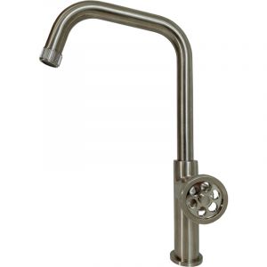 Image de Essebagno Indus mitigeur évier façon inox - Façon Inox