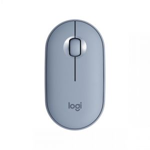 Logitech Souris sans fil Pebble M350 - Bleu / Gris