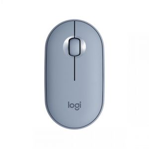 Image de Logitech Souris sans fil Pebble M350 - Bleu / Gris