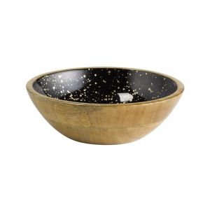 APS 1053 Bol Mango, en bois de manguier, rev&ecirc;tement int&eacute;rieur en r&eacute;sine &eacute;poxy, &Oslash; 24 cm, 1,1 l, saladier