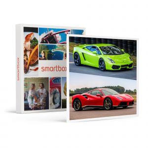 Smartbox Coffret Cadeau Stage de pilotage multivolant : 2 tours en Lamborghini Gallardo et 2 tours en Ferrari 488 sur le circuit du Luc-Sport & Aventure