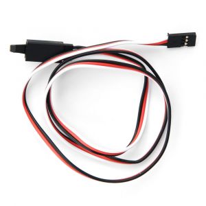Beez2B Rallonge servo Futaba avec sécurité 300mm 26AWG (0.40mm diam - 0.129mm2 sect) (0.32mm²) (10pcs)