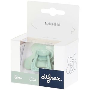 Difrax Sucette 6M+ Natural Fit &ndash; Pour B&eacute;b&eacute; D&egrave;s 6 Mois avec T&eacute;tine Confort - Jade verte