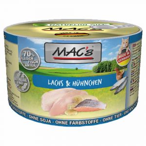 Image de Mac's 6x200g saumon / poulet - Nourriture pour Chat