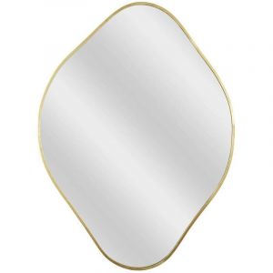 Miroir contour doré Losange Come