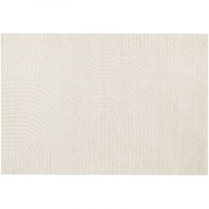 Beliani Tapis En Laine Beige 160 X 230 Cm Dagari