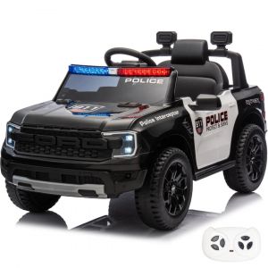 Berghoff Ford Raptor - Voiture De Police Électrique 12v - 1 A 5 Ans - Noir