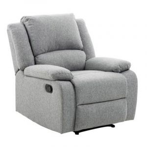 Image de Fauteuil de Relaxation Tissu "Polo" 96cm Gris Prix