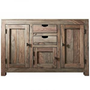 Buffet 130x45 Palissandre huilé Gris taupe nature grey 86 - gris