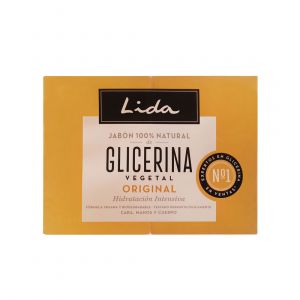 Lida JABON 100% NATURAL GLICERINA ORIGINAL LOTE 2 x 125 gr