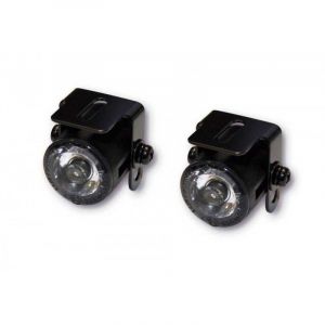 Brazoline Paire de feux de position moto à LED avec supports