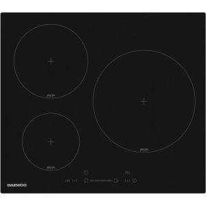 Daewoo Plaque de cuisson a induction - 3 foyers - 60 cm - Noir