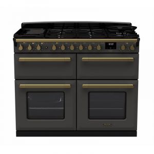 Falcon PIANO DE CUISSON ESTEL DELUXE BC TAB MIX 110 CM ARDOISE LAITON ANTIQUE