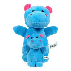 Gloria Jouet pour chien en peluche Nomana Polyester Hippopotame Feuille de Mousse