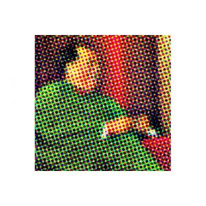 Declikdeco : Tableau Retro Multicolore Mao En Costume Vert 50X50 ALYAH