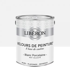 Liberon Peinture blanc porcelaine mur, boiserie, radiateur velours 2.5 l