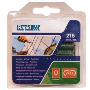 Rapid 40108802 - Agrafe plastifiée VR22 pour clôture - 215 pièces