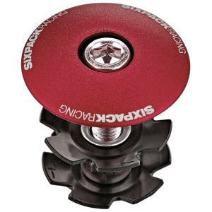 SixPack " Menace Capuchon de potence 1 1/8", red Accessoires direction"