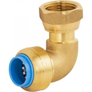 EUROSANIT Tout Push - coude femelle &eacute;crou libre F3/4 &Oslash;16 noyon & thiebault