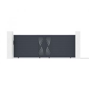 Portail coulissant électrique VELETA 400x140cm + Motorisation RANGER C300