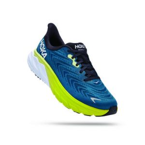 Image de Hoka Arahi 6 Chaussures de Route pour Hommes en Blue Graphite/Blue Coral, taille 40 2/3