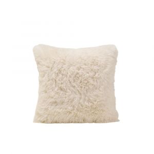 Housse de coussin en polyester ecru 40x40 cm